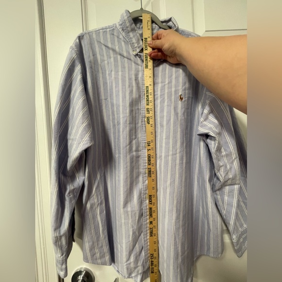 Excellent used condition men’s 18 neck Ralph Lauren striped button up - Picture 4 of 6